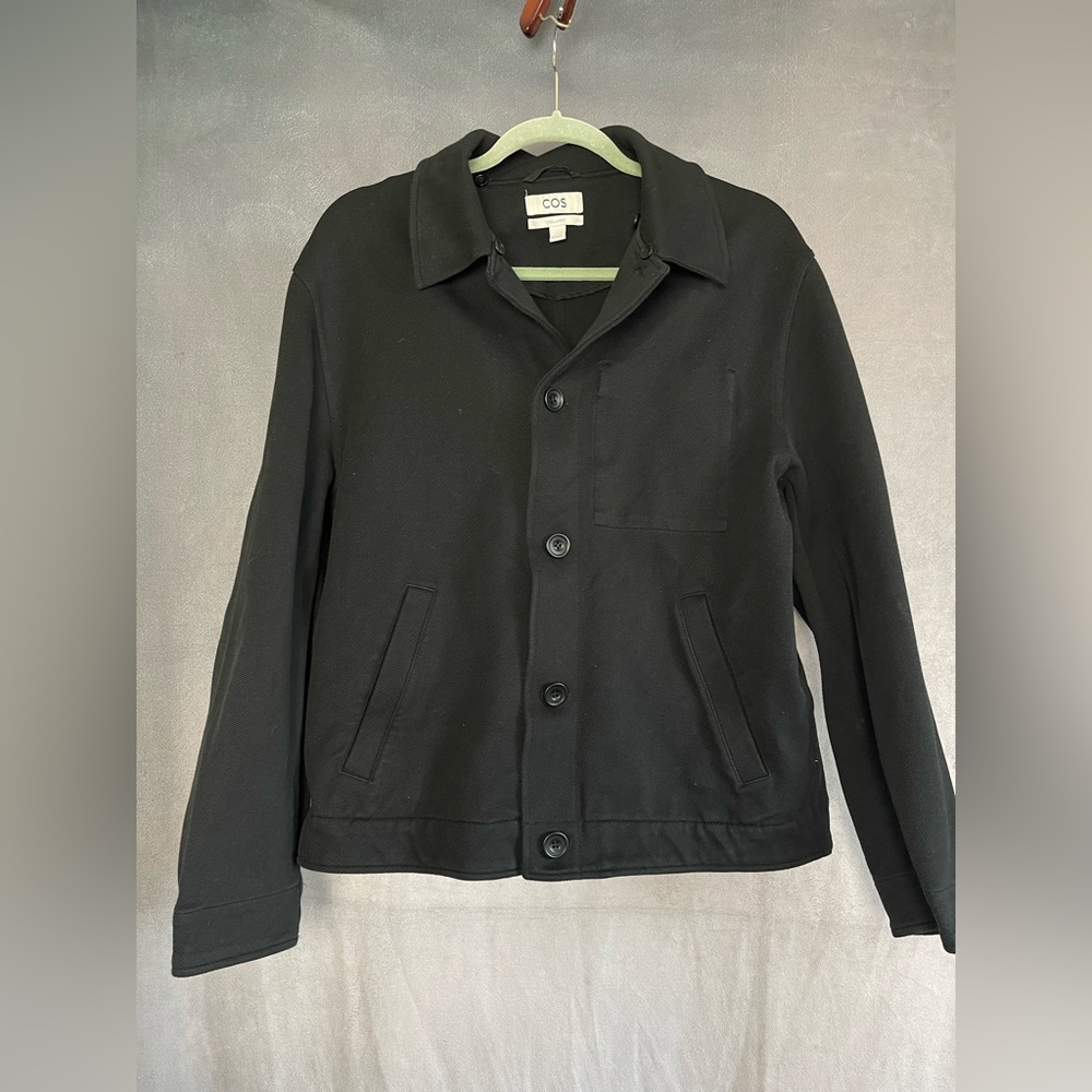 Cos Dark Jacket With Button Front - image 5